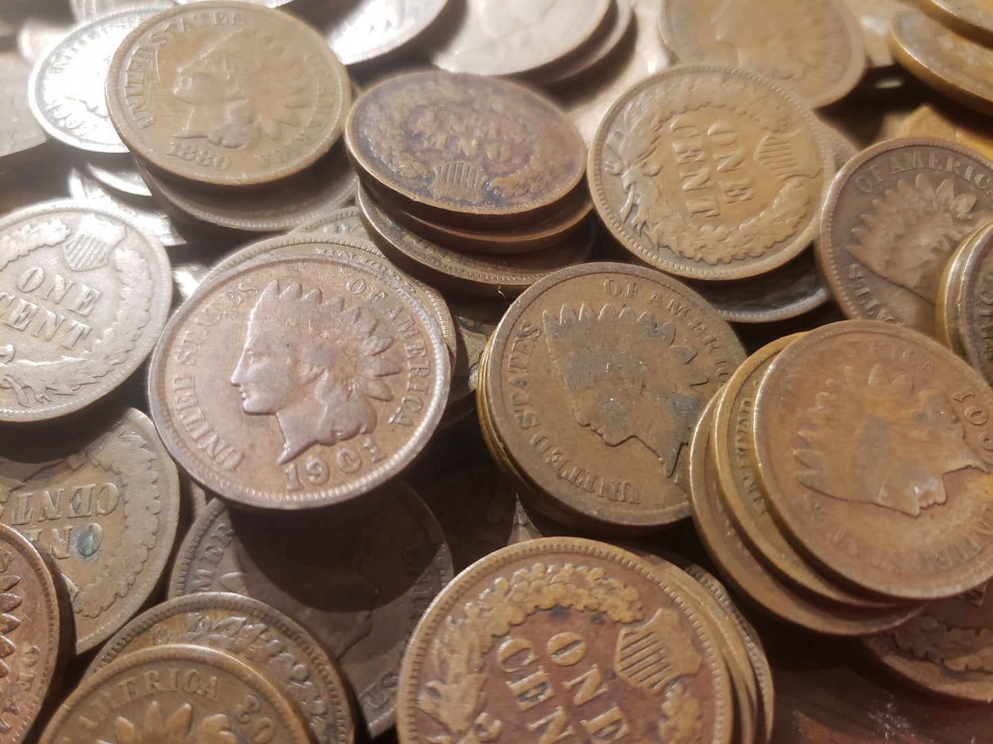 1859-1909 Indian Head Pennies