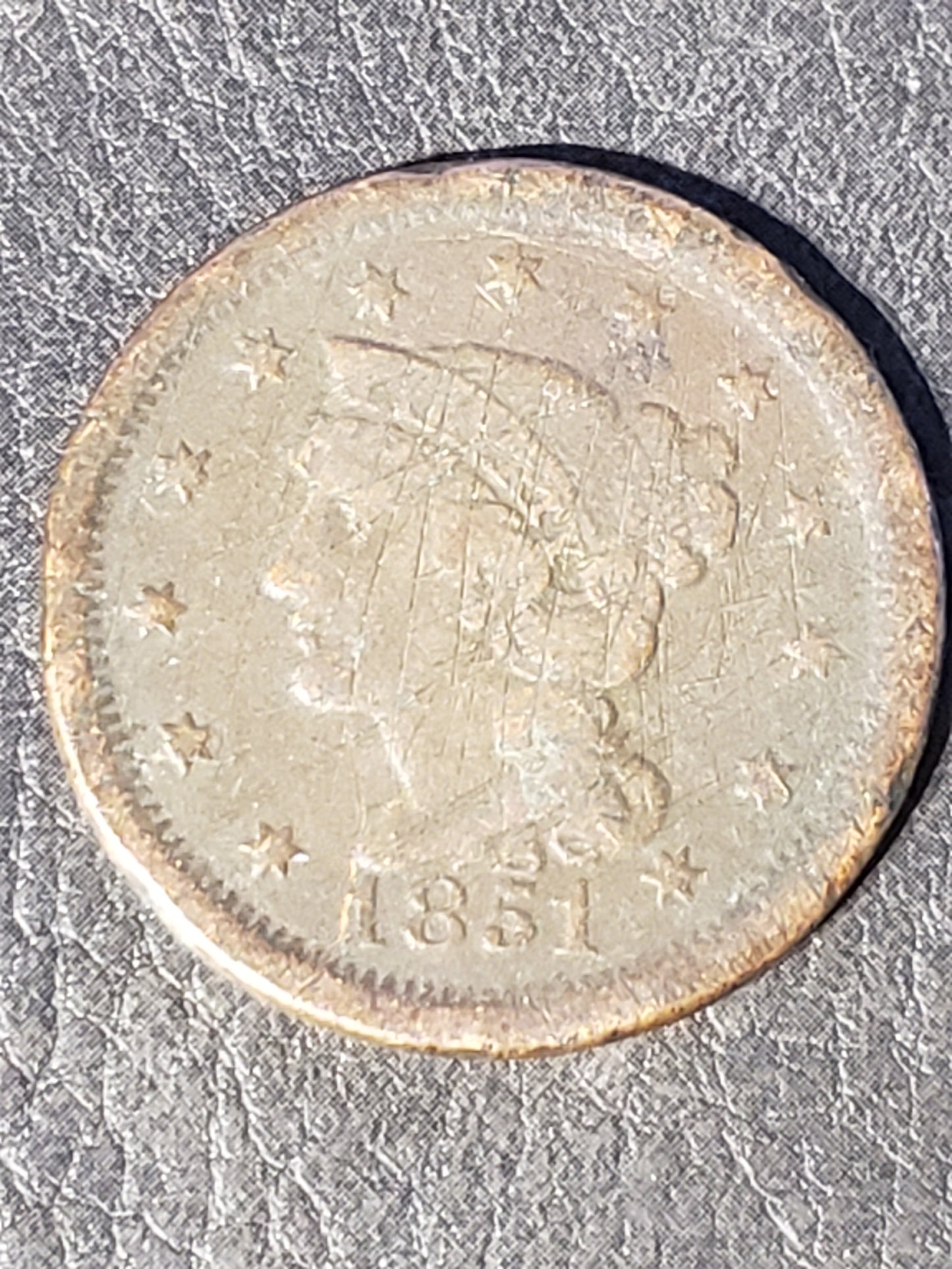 1839-1857 Braided Hair Large Cents