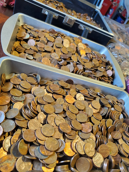 BULK REDUCED PRICE! 1959-1982 Copper Pennies: 95 percent Pure Lincoln Memorial